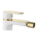 Bateria bidetowa Rea Bloom biała złota