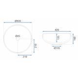REA ICE CRISTAL lauapealne kraanikauss