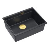 évier en granit Logan 100 Black Metallic