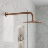 Кръгло рамо за душ пита REA JS-9021 40cm Brush copper