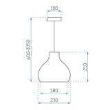 Deckenlampe NATURAL APP984-1CP SMALL
