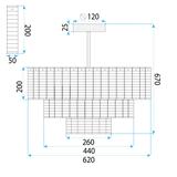 Hängelampe für die Decke APP1678-8CP Grau