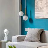 GLASKUGEL HÄNGELEUCHTE G108-1W GOLD E27