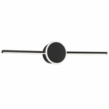 KINKIET ŁAZIENKOWY LED ROUND BLACK 40CM APP848-1W