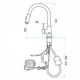 Kuhinjska slavina Rea Fresh Touch Brush Gold