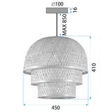 Deckenleuchte Bamboo APP1629-1CP