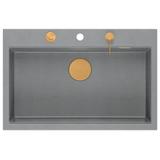 Granite sink MARC 110 WORKSTATION Grey Metallic