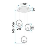 Lampe LED LHJ095-3CP GOLD