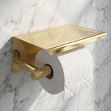 Držiak na toaletný papier s poličkou 6613 Modern Gold