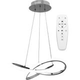 Deckenlampe Ring modern LED+Fernbedienung APP389-CP Chrom