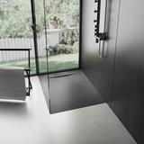 Cadita de dus Bazalt negru 90x90