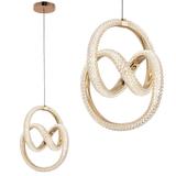 Підвісна Кришталева Лампа LED G068-CP Gold