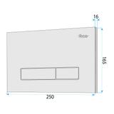 Ensemble de Bâti-Support WC 024N avec Plaque de Commande HD Black