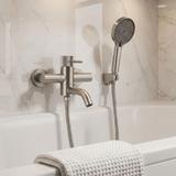 Vanová baterie Rea Lungo Stripe Brush Nickel