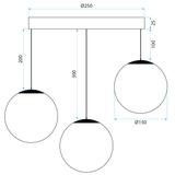 Hängelampe  APP1817-3CPR GOLD