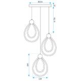 Lampe LED G022-3CPR Black