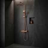 Termostatinis dušo komplektas Lungo Diamond Copper Brush