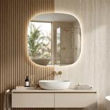 Lustro ścienne LED 70x70cm TOP