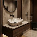 Lavoar pe blat Isla Warm Beige