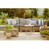 Druciany stolik kawowy Twins Gold Rozmiar L