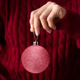 BOMBKI CHOINKOWE ROSE RED 36SZT 311433