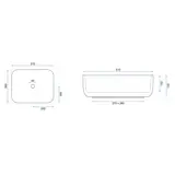 Умивальник на стільницю REA Demi Aiax Shiny