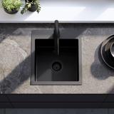 Zlewozmywak stalowy REA Leo 40 Czarny