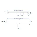 LINEARNI ODVOD Rea Neo Slim Pro Nickel Brush INOX 80