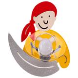 Wandlampe PIRATE YELLOW 4717