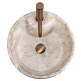 νιπτήρας δαπέδου κεραμικός/ μαρμάρινη όψη  Blanka Savana Matt  Μ: 40 x Π 40 Ύψος 85 Βάθος 14,5 εκ