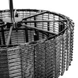 Hängelampe für die Decke APP1678-8CP Grau