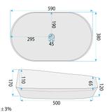 Opzetwastafel Rea Zoe Dune