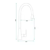 Смеситель кухонный Rea Mild gold