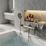 Bath mixer Rea Arcos Brushed Nickel