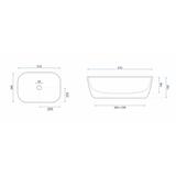 Vasque à poser Rea Claudia 9447 White