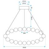 LAMPA WISZĄCA LED G183-CP CHROM