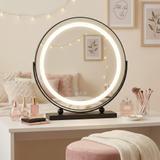 Zrkadlo LED MAKE-UP Black 40 cm