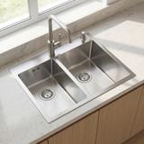 Oceľové umývadlo Toby BRUSH STEEL