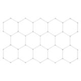 Lampa LED HEXAGON JNH052-H Biała