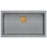 Granite sink Logan 110 Grey Metallic