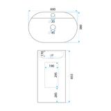 Freestanding basin REA Salento