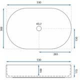 Nadgradni umivaonik Rea LAYLA 50