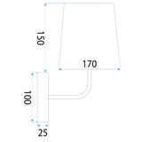 Wandlampe APP1612-1W black