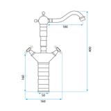 Kopalniški Kuhinjski mešalnik Rea Rustico Old Black