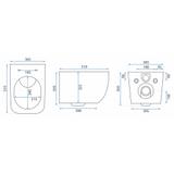 MISA WC PODWIESZANA MARTIN SLIM RIMLESS DUROPLAST