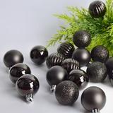 BOMBKI CHOINKOWE SREBRNE 36SZT 311433C