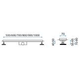 Lineáris lefolyó Rea Pure Neo Gold Pro 50