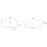 Aufsatzwaschbecken Rea AMELIA WOOD MATT