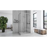 Καμπίνα ντους Rea City 80x100 Nickel Brush