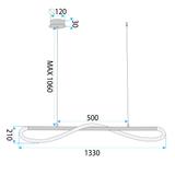 Lampe LED APP853-CP LONG BLACK